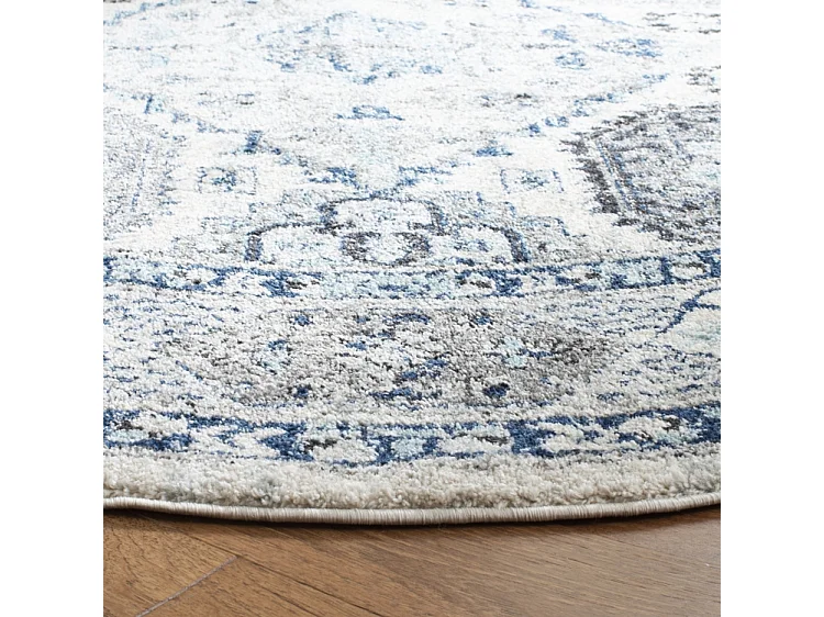 Tapis Gris/Bleu 201 X 201 cm - Maisie