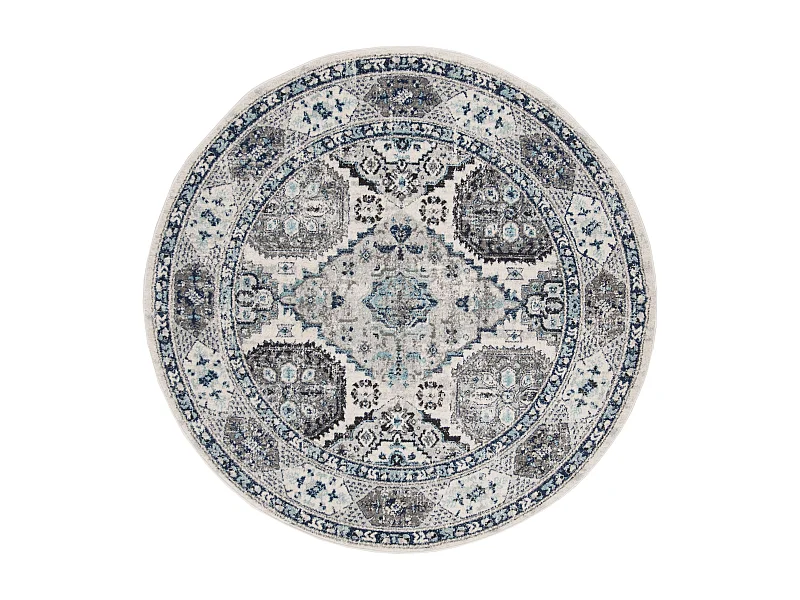 Tapis Gris/Bleu 201 X 201 cm - Maisie