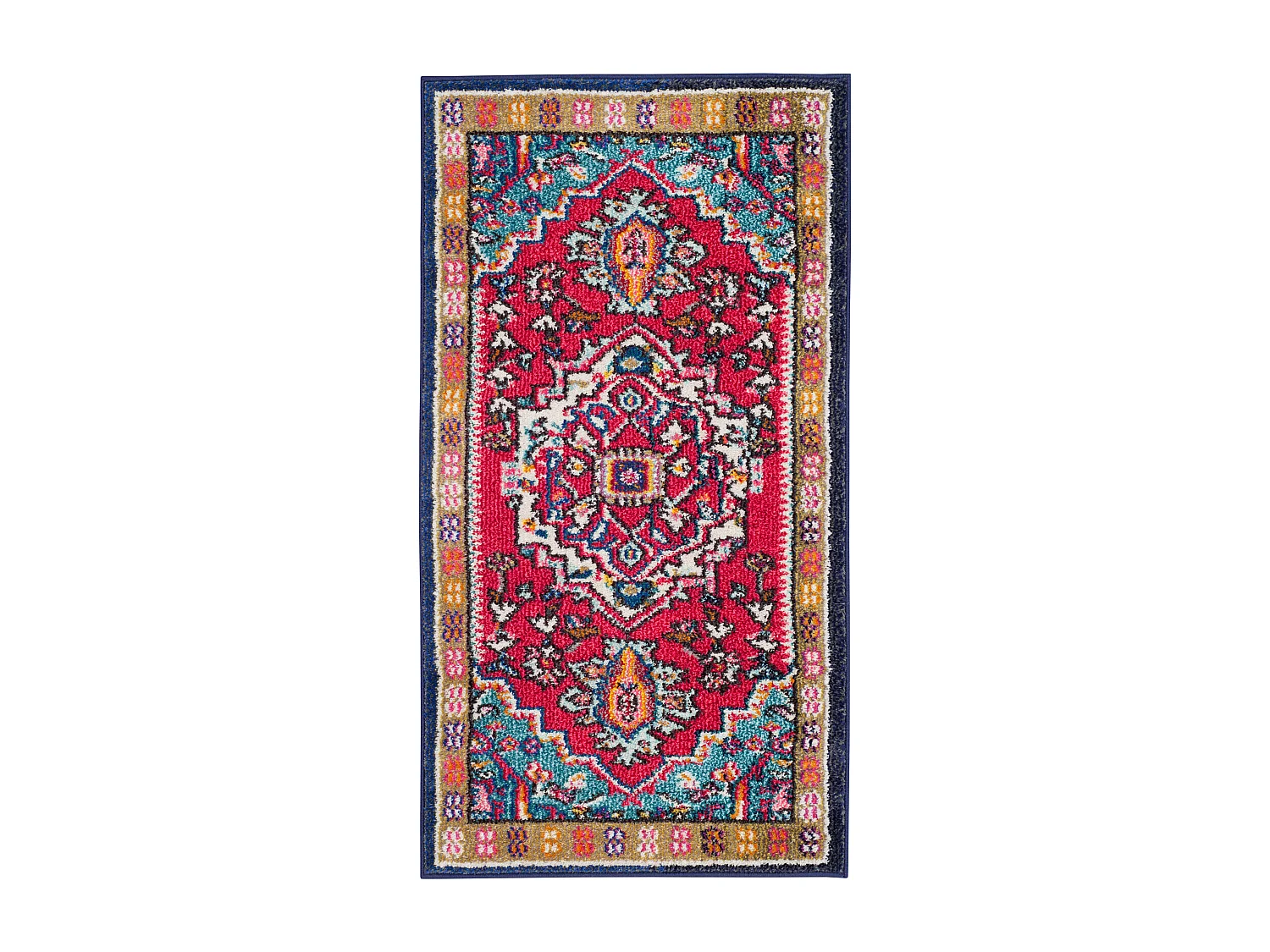 Tapis Rouge/Turquoise 61 X 91 cm - Valentina