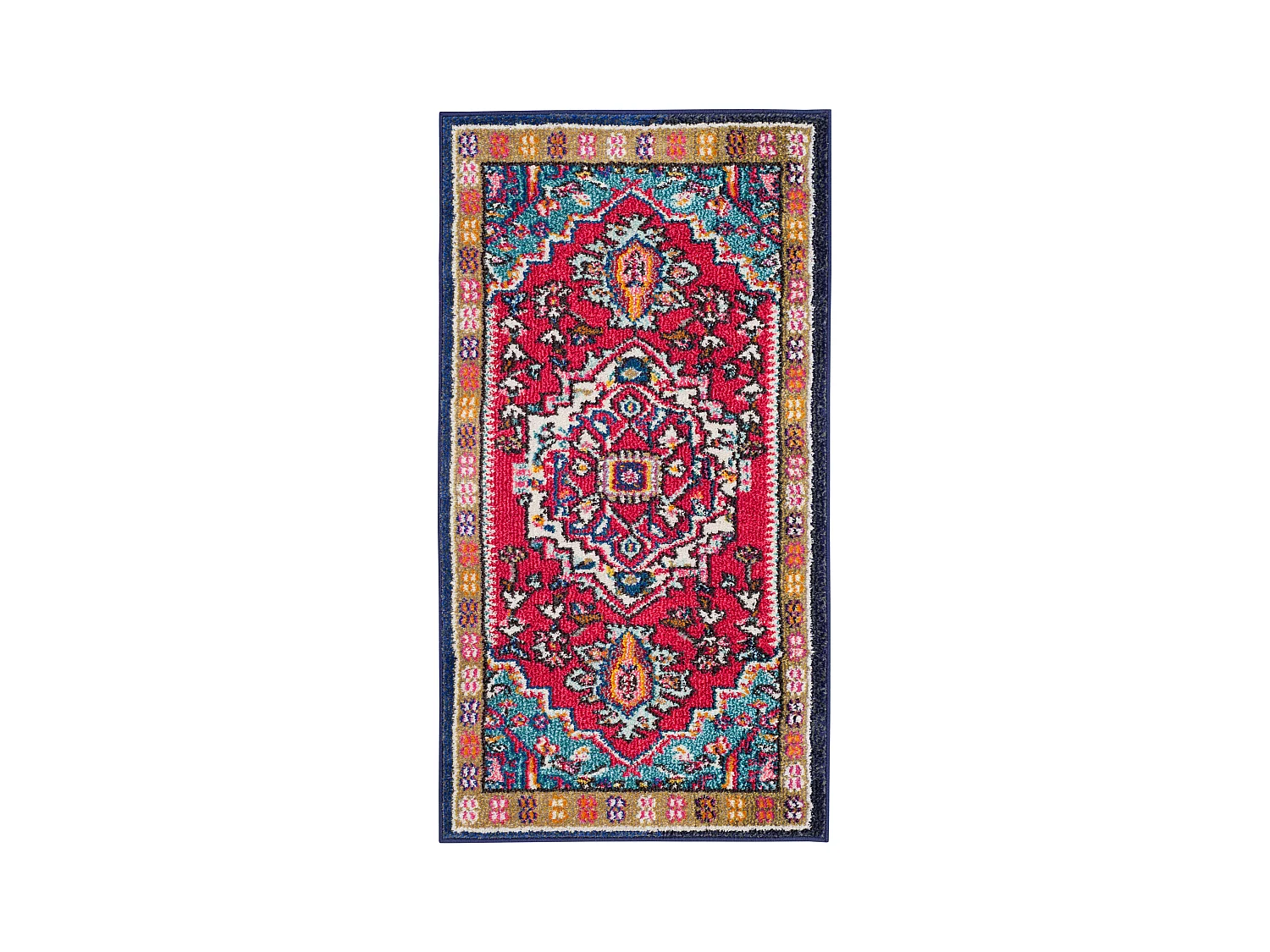 Tapis Rouge/Turquoise 61 X 91 cm - Valentina