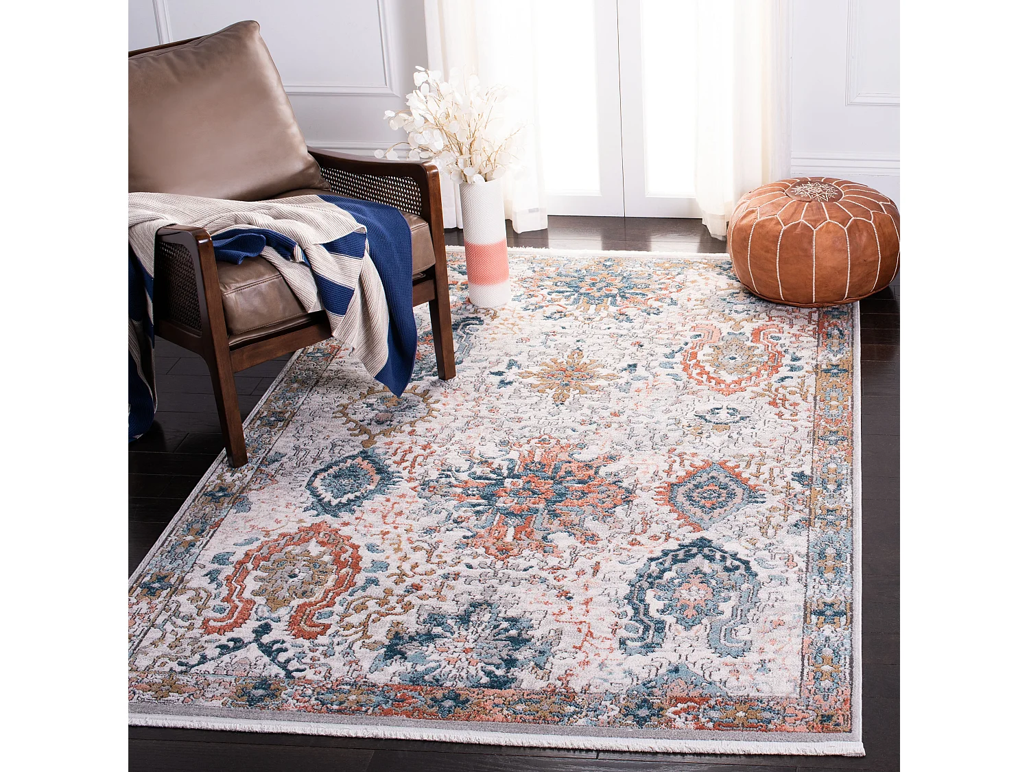 Tapis Gris/Bleu 160 X 229 cm - Adelynn