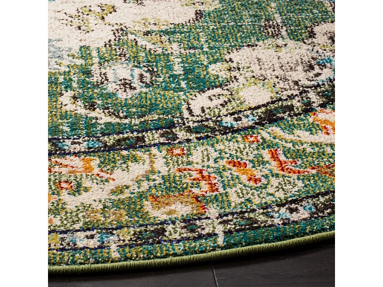 Tapis Vert forêt/Bleu clair 201 X 201 cm - Milà