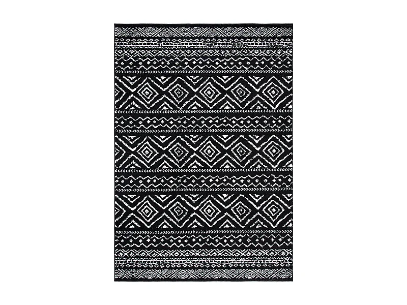 Tapis Noir/Neutre 160 X 229 cm - Makayla