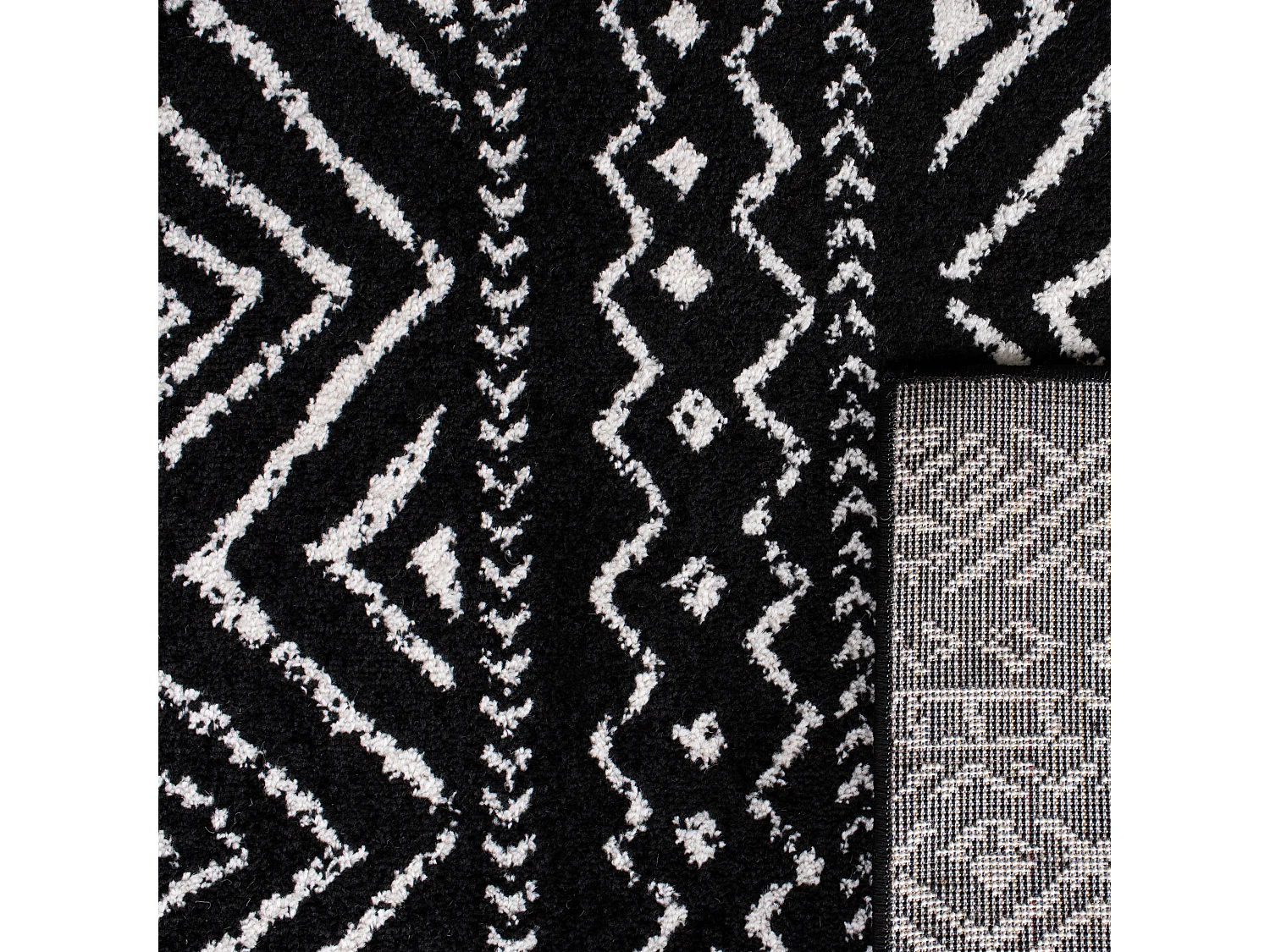 Tapis Noir/Neutre 160 X 229 cm - Makayla