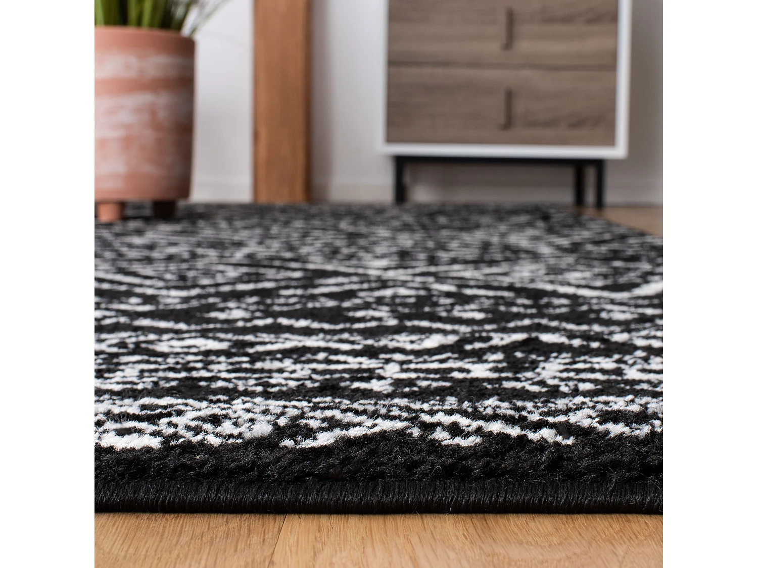 Tapis Noir/Neutre 160 X 229 cm - Makayla