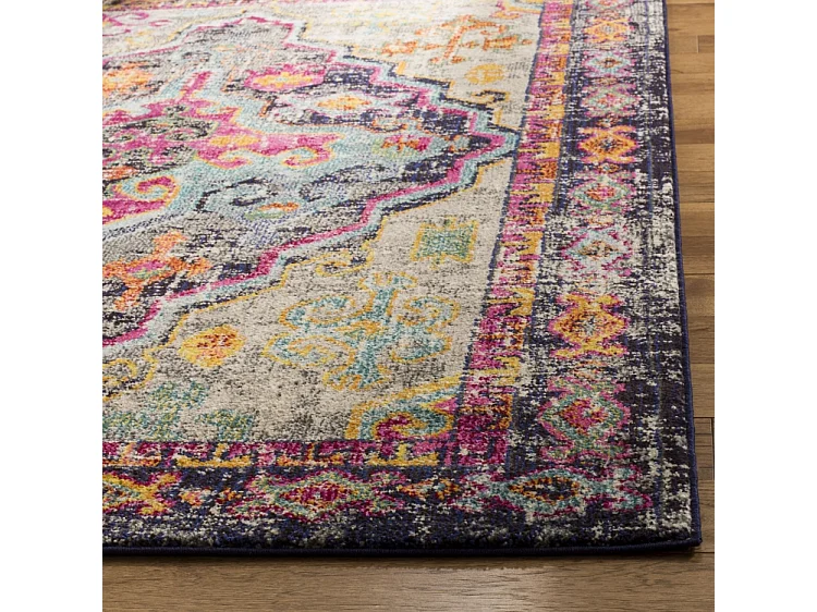 Tapis Gris/Rose 122 X 170 cm - Sonia