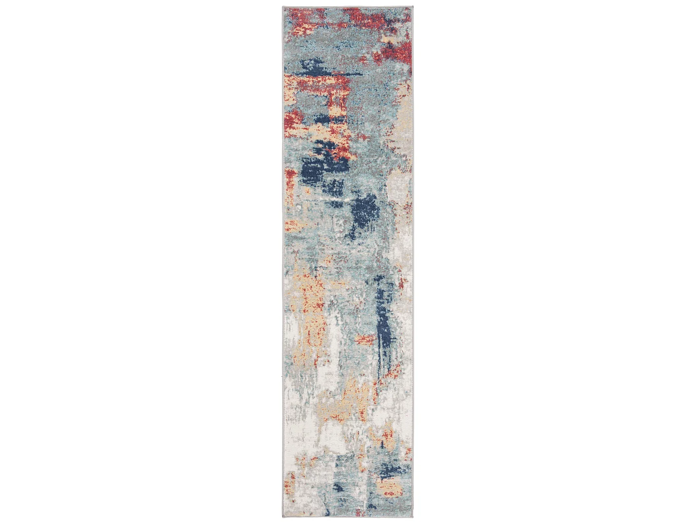 Tapis Gris/Rouge 61 X 244 cm - Danni