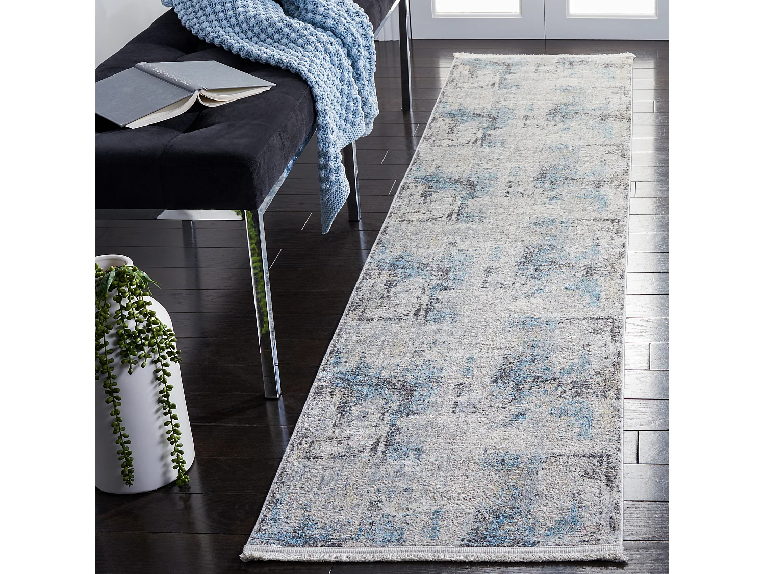 Tapis Gris 61 X 213 cm - Esmeralda