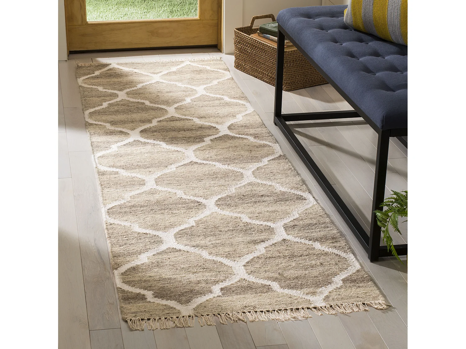 Tapis Gris/Neutre 69 X 244 cm - Kunal