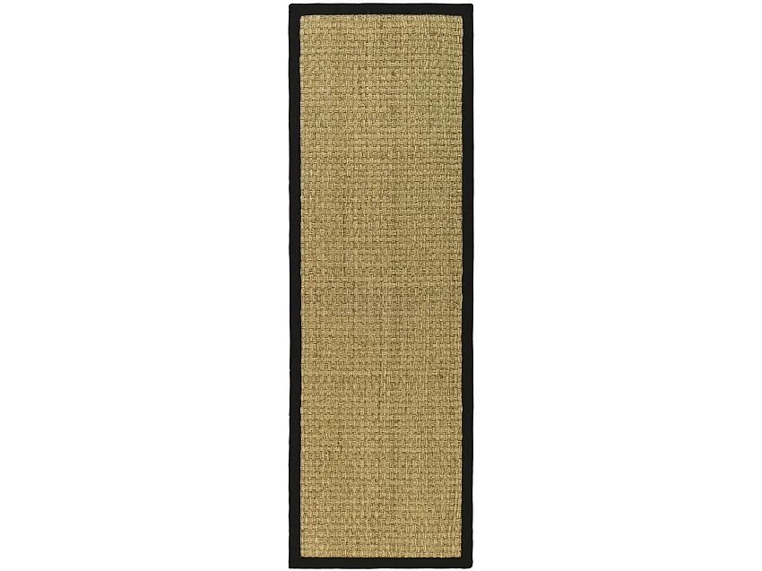 Tapis Neutre/Noir 76 X 244 cm - Roselyn