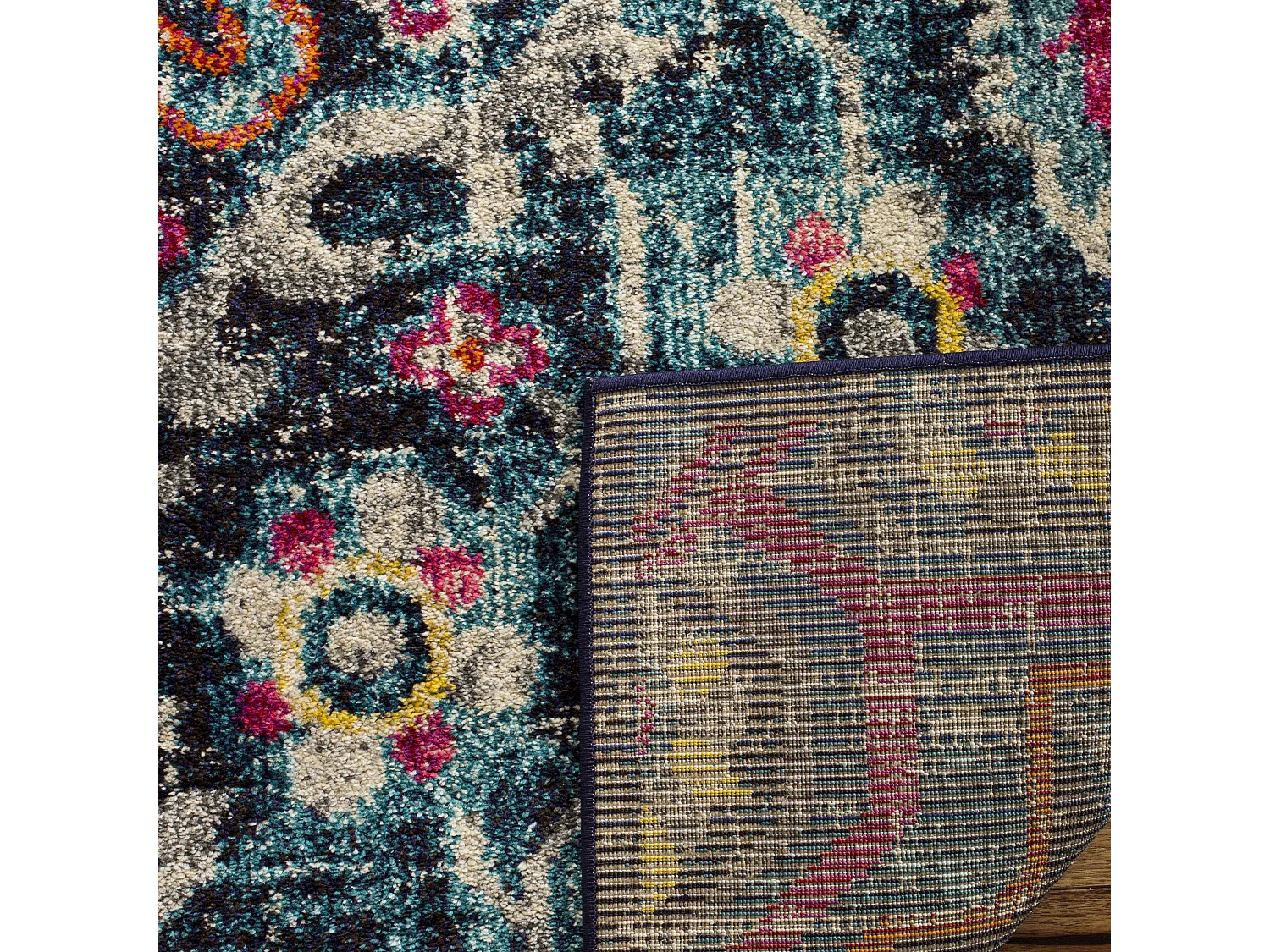 Tapis Bleu/Rose 122 X 170 cm - Negin Area