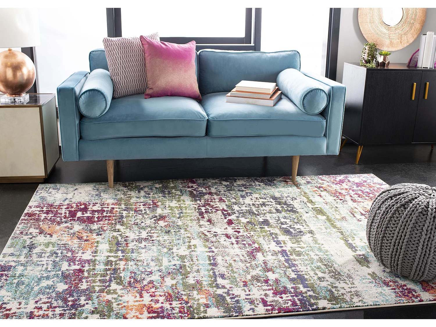 Tapis Bleu/Vert 122 X 183 cm - Madja