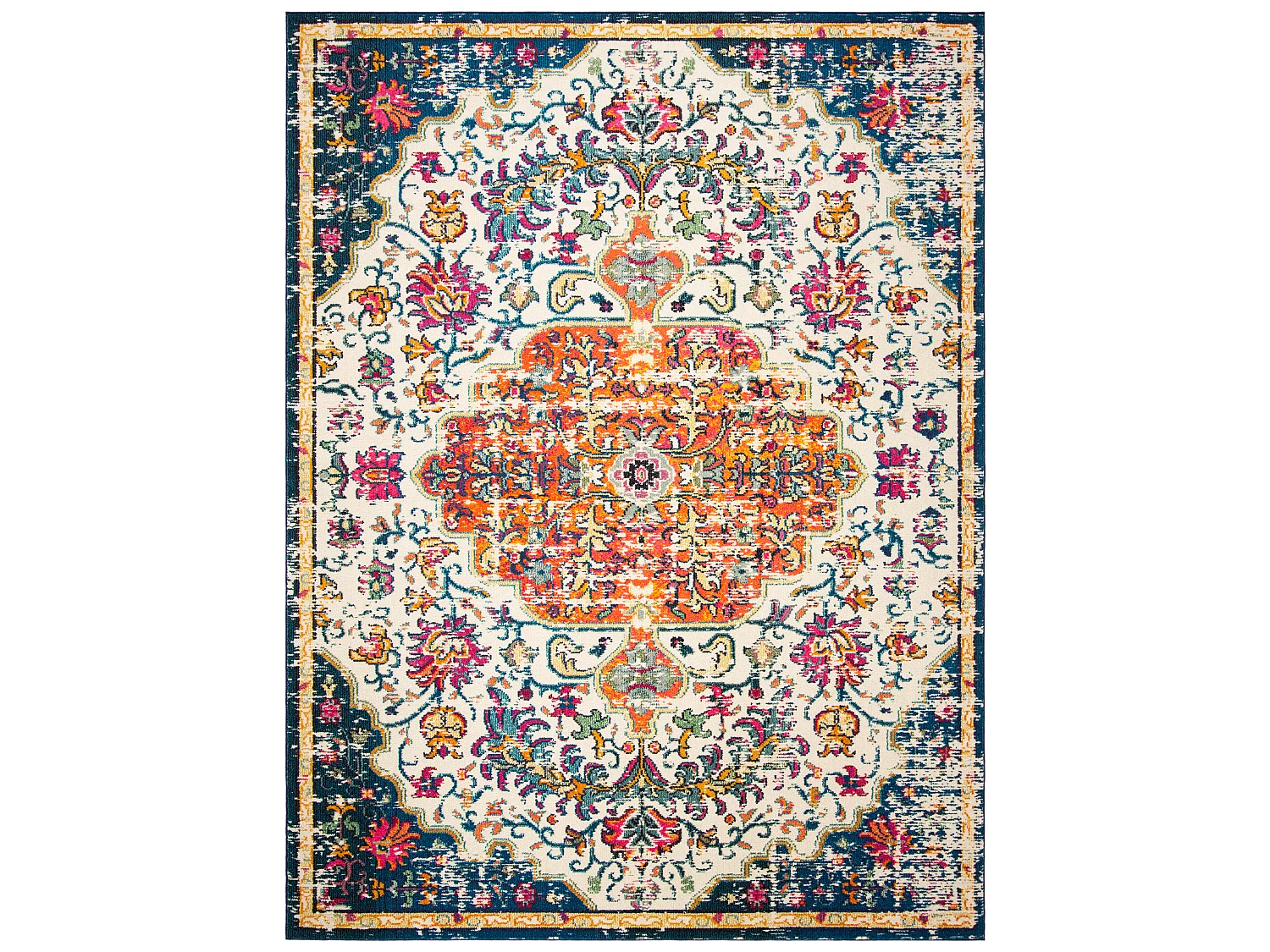 Tapis Ivoire/Orange 244 X 305 cm - Maia