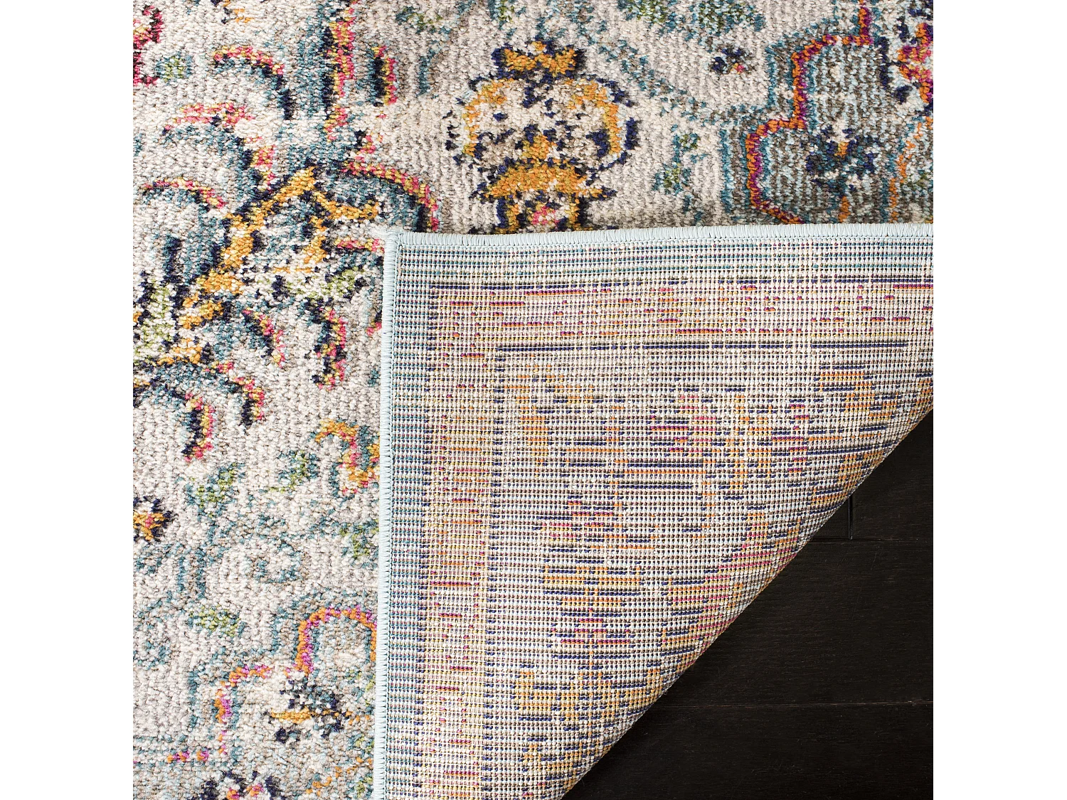 Tapis Gris/Bleu 160 X 229 cm - Maia