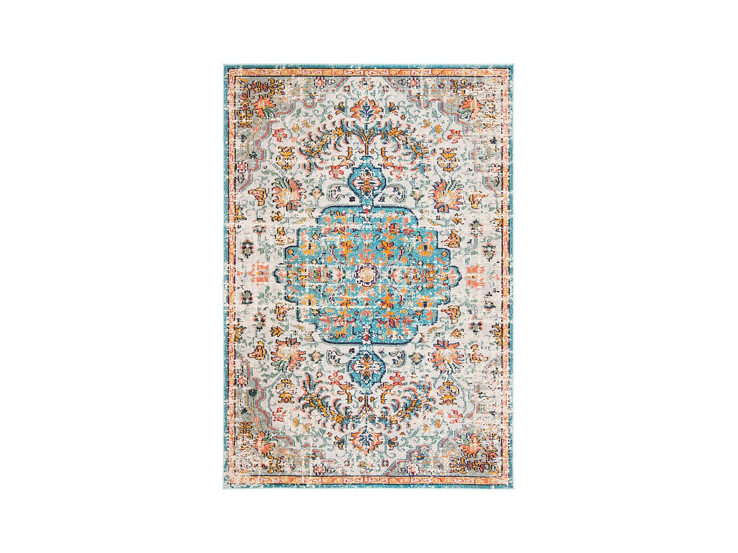 Tapis Gris/Bleu 160 X 229 cm - Maia