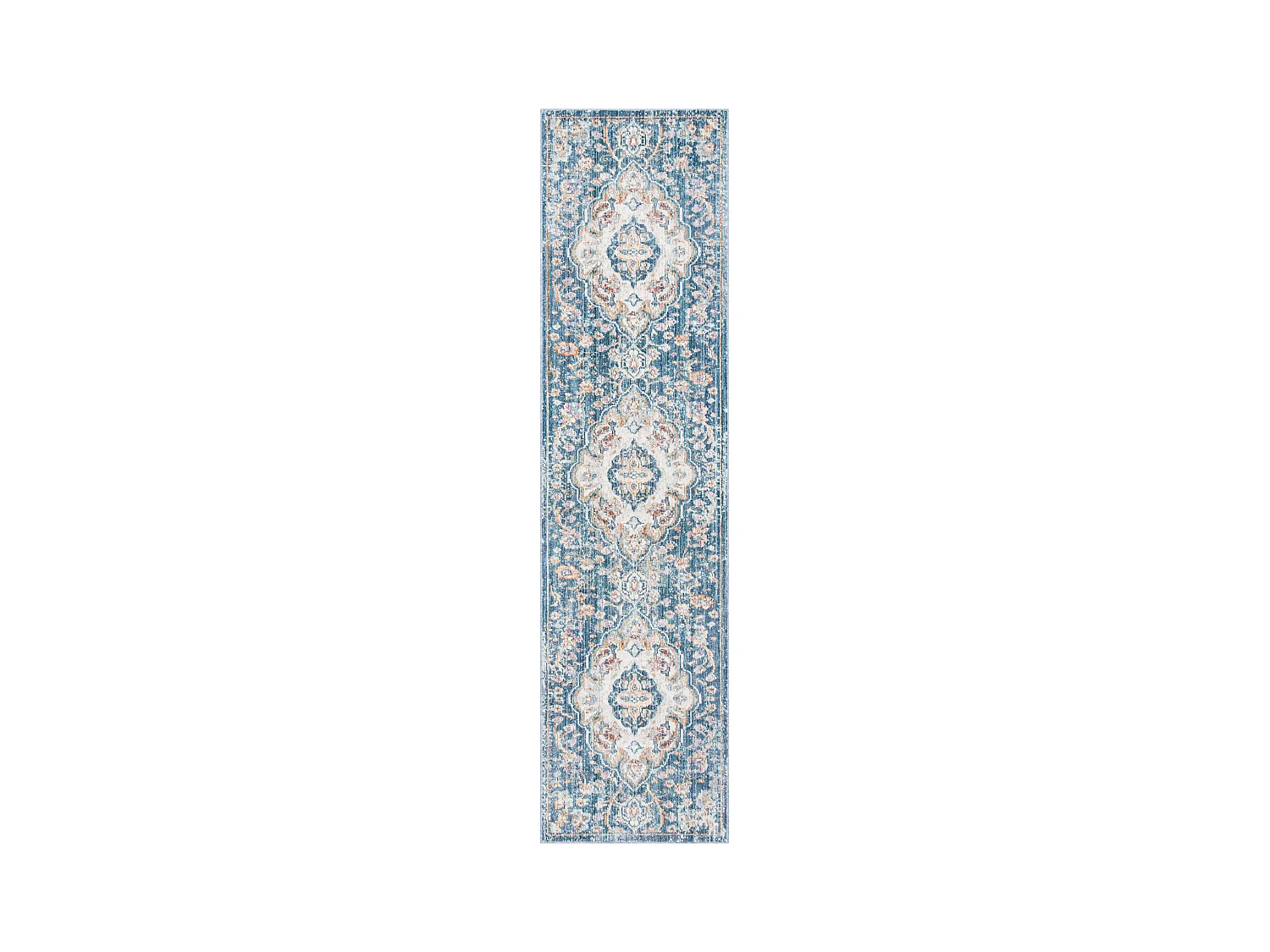 Tapis Neutre/Bleu 69 X 244 cm - Headley
