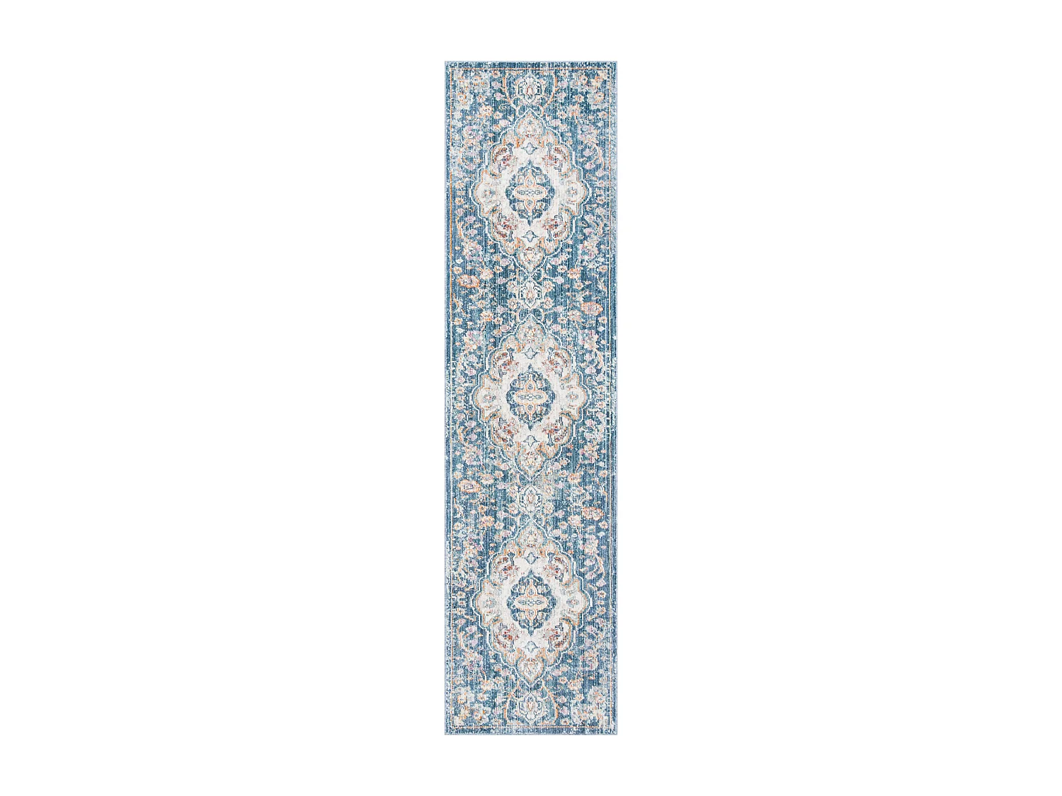 Tapis Neutre/Bleu 69 X 244 cm - Headley