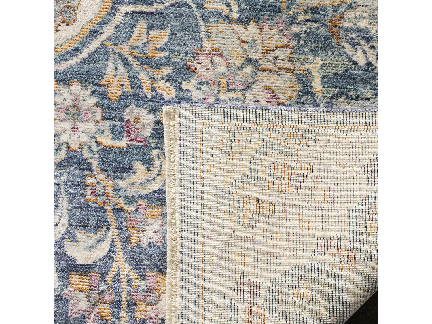 Tapis Neutre/Bleu 69 X 244 cm - Headley