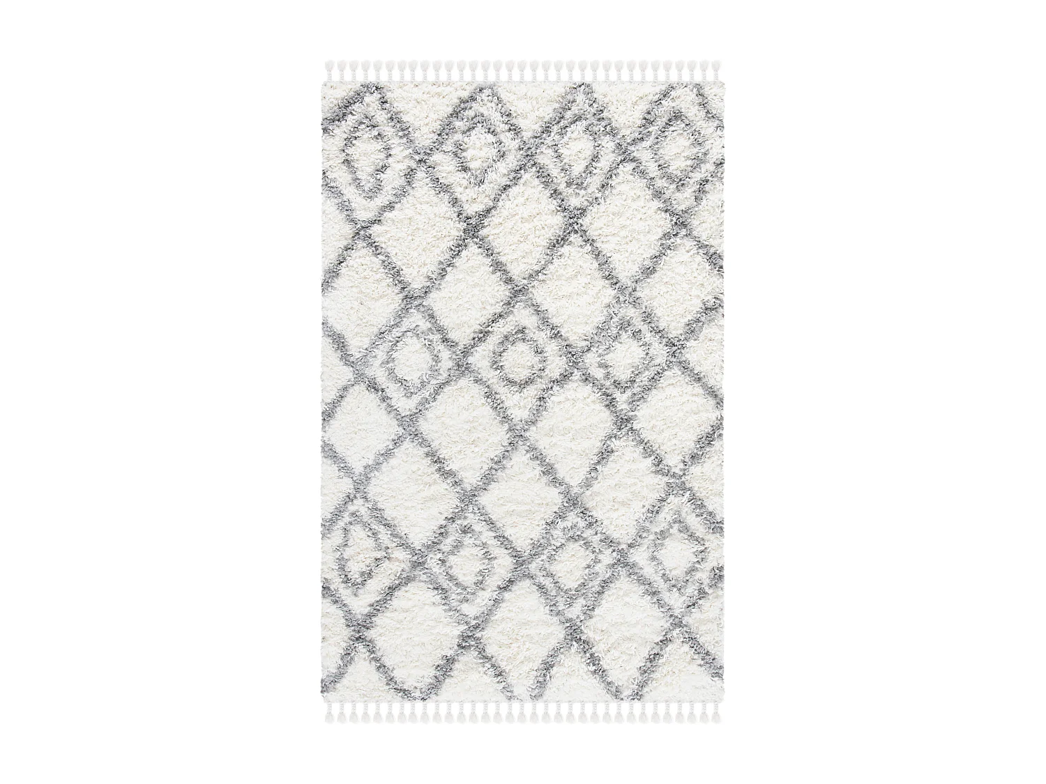 Tapis Neutre/Gris 91 X 152 cm - Angela