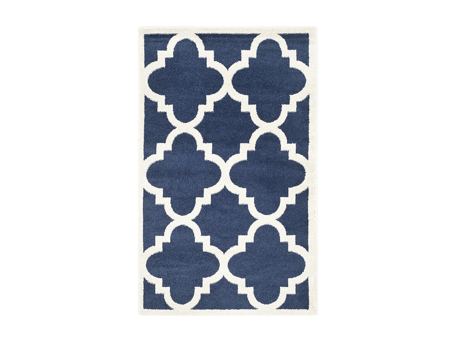 Tapis Bleu Marine/Neutre 91 X 152 cm - Natia