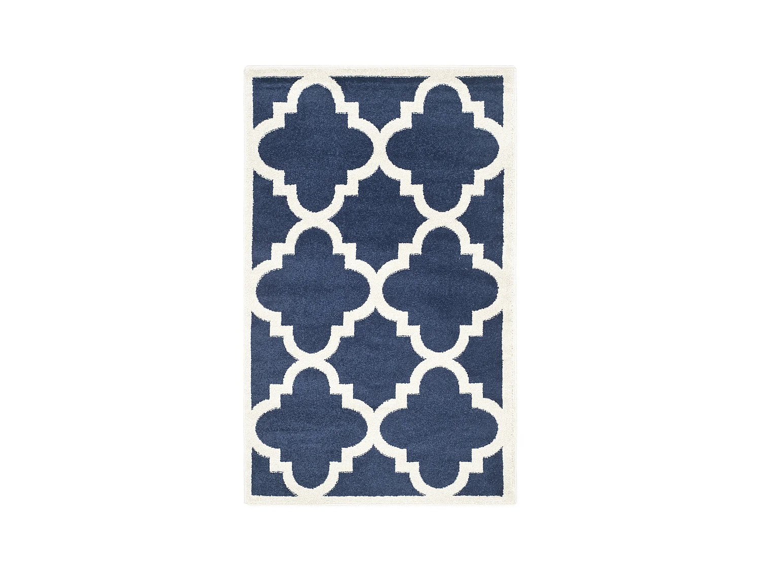 Tapis Bleu Marine/Neutre 91 X 152 cm - Natia
