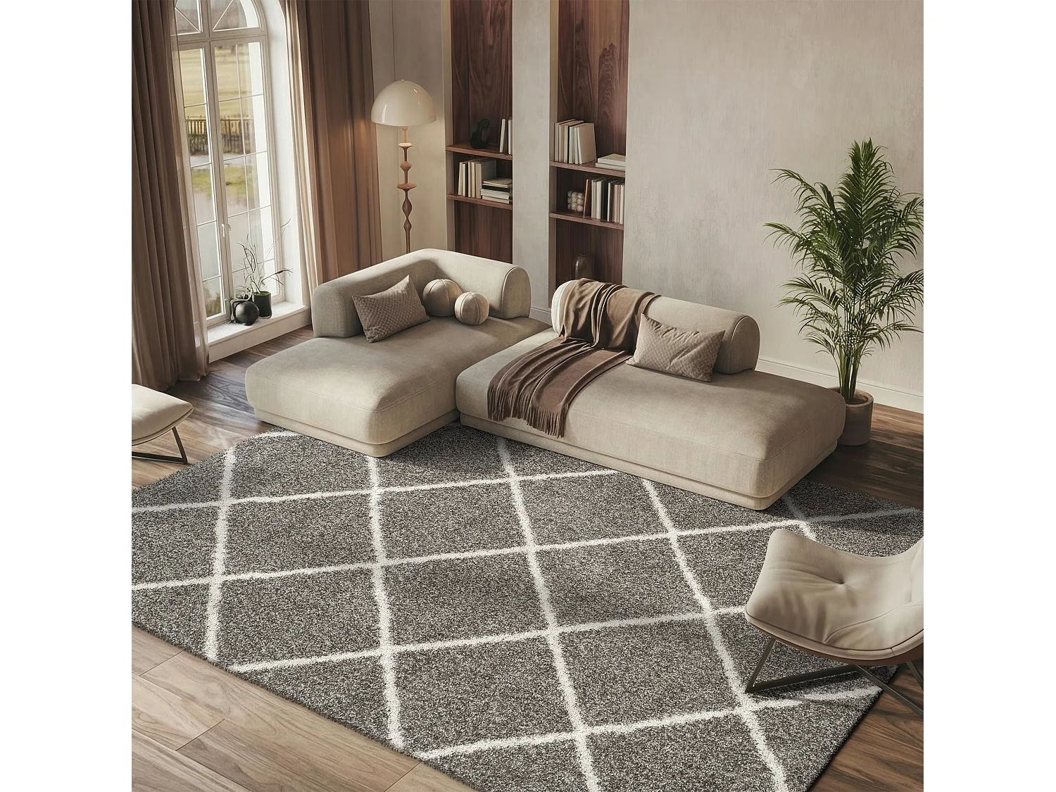 Tapis Gris/Neutre 183 X 274 cm - Myla