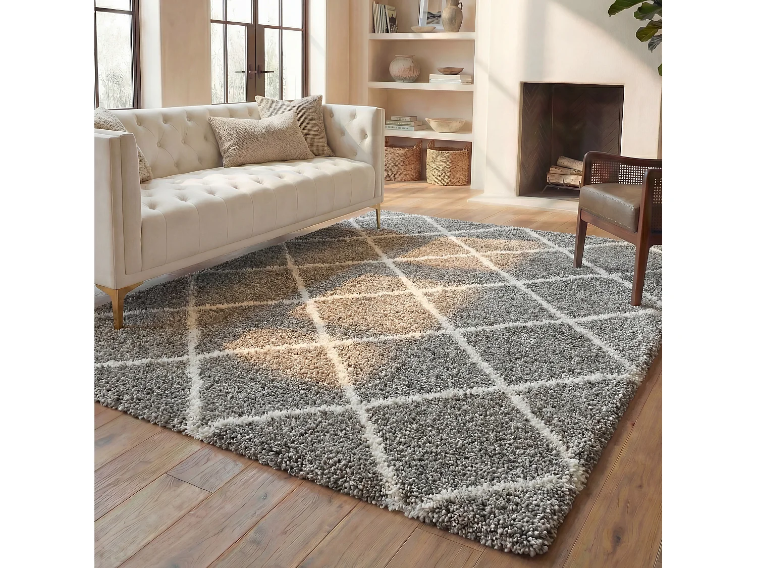 Tapis Gris/Neutre 183 X 274 cm - Myla