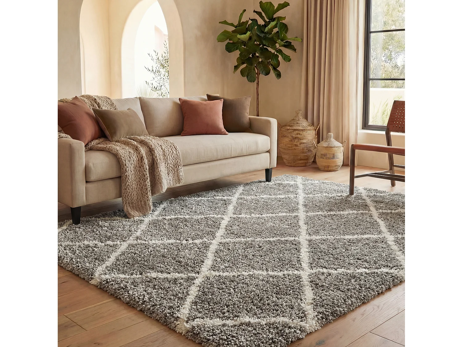 Tapis Gris/Neutre 183 X 274 cm - Myla