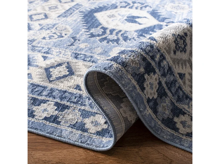 Tapis Bleu/Neutre 201 X 201 cm - Kathleen