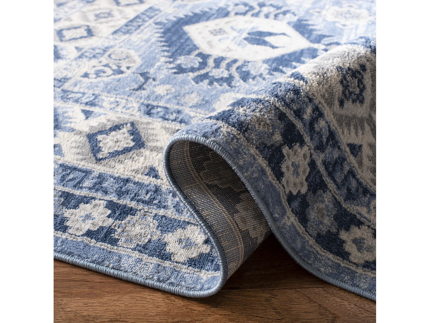 Tapis Bleu/Neutre 201 X 201 cm - Kathleen