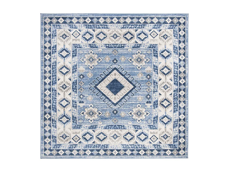 Tapis Bleu/Neutre 201 X 201 cm - Kathleen