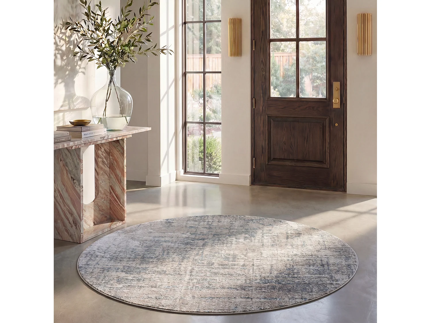 Tapis Beige/Ardoise 201 X 201 cm - Brianna