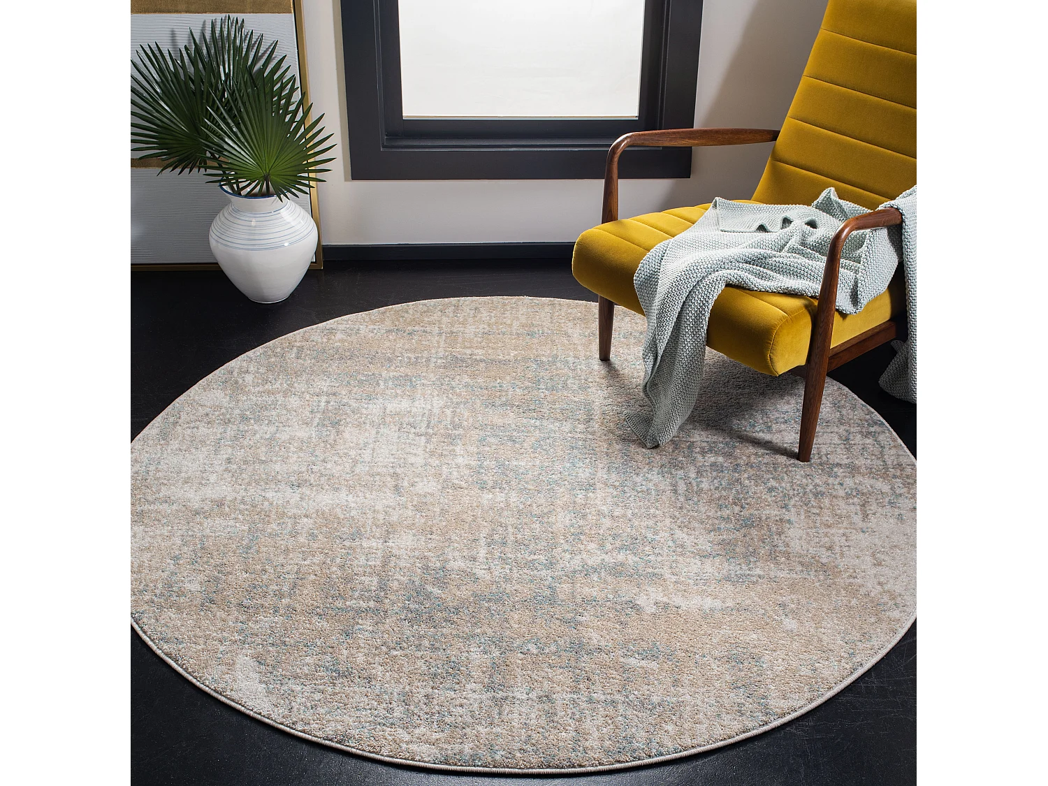 Tapis Beige/Ardoise 201 X 201 cm - Brianna