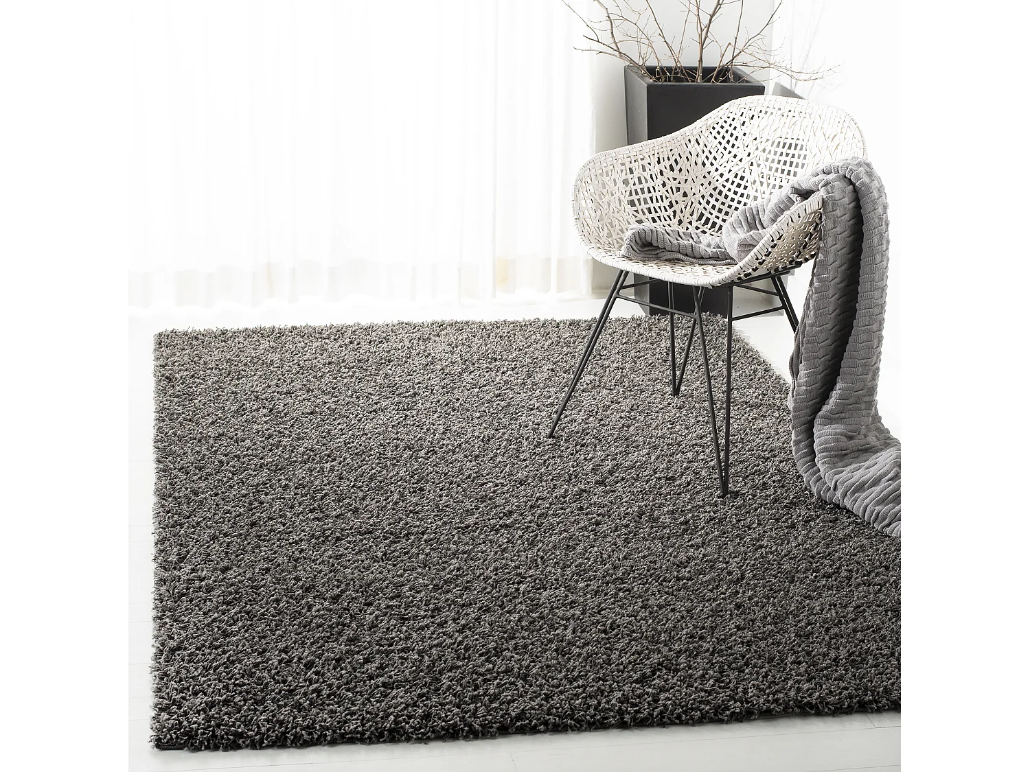 Tapis Gris 155 X 229 cm - Emery