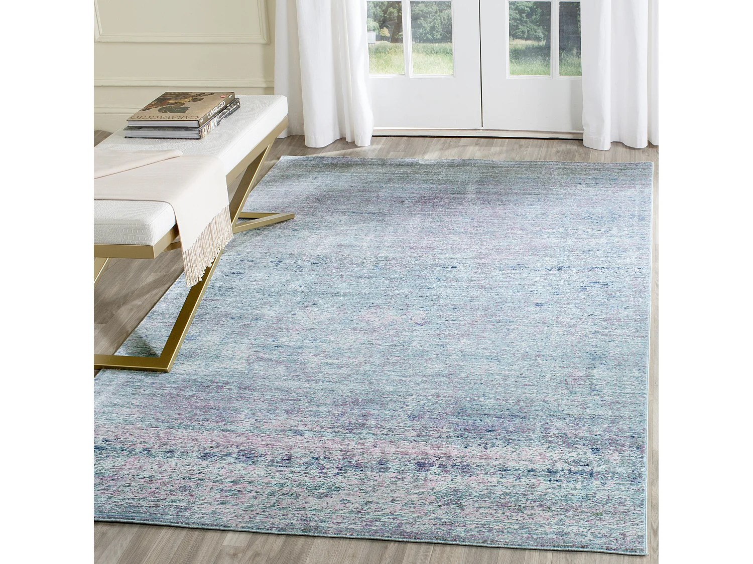 Tapis Violet/Multicolore 122 X 183 cm - Liora