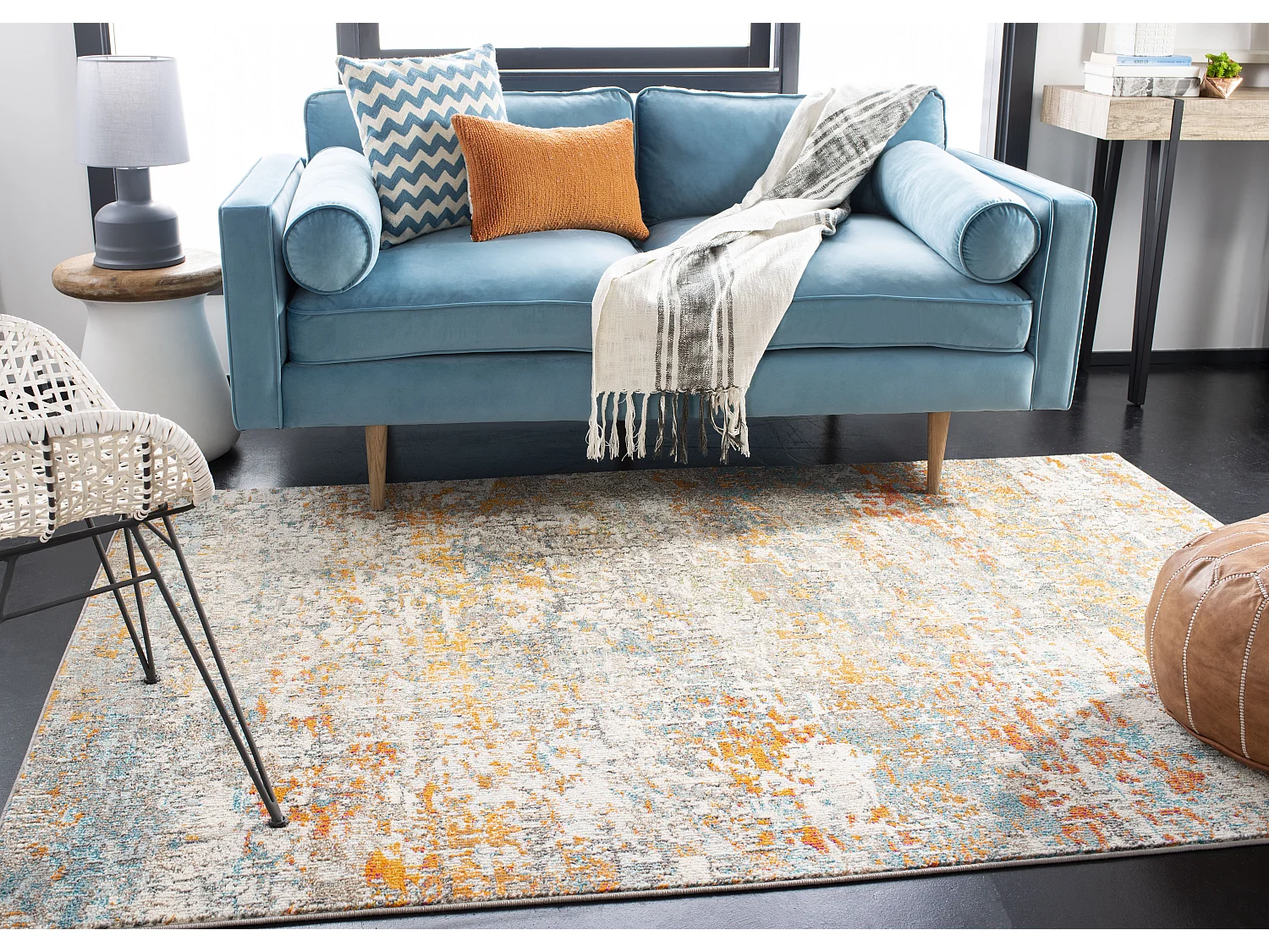 Tapis Gris/Rose 183 X 274 cm - Manjor