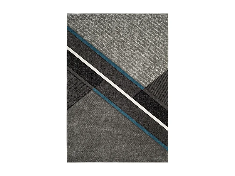 Tapis Gris/Bleu 160 X 229 cm - Chicago