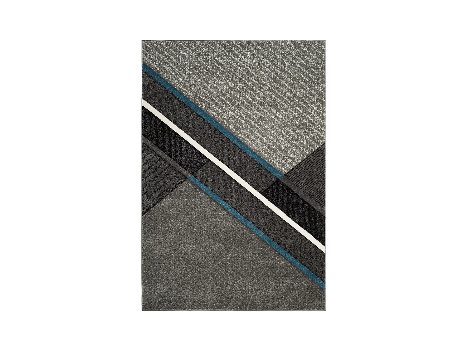 Tapis Gris/Bleu 160 X 229 cm - Chicago