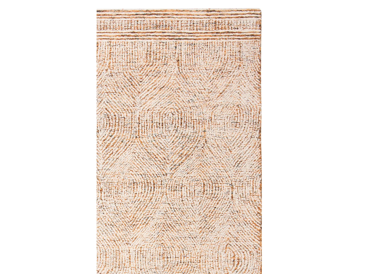 Tapis Ivoire/Rouille 91 X 152 cm - Alaska