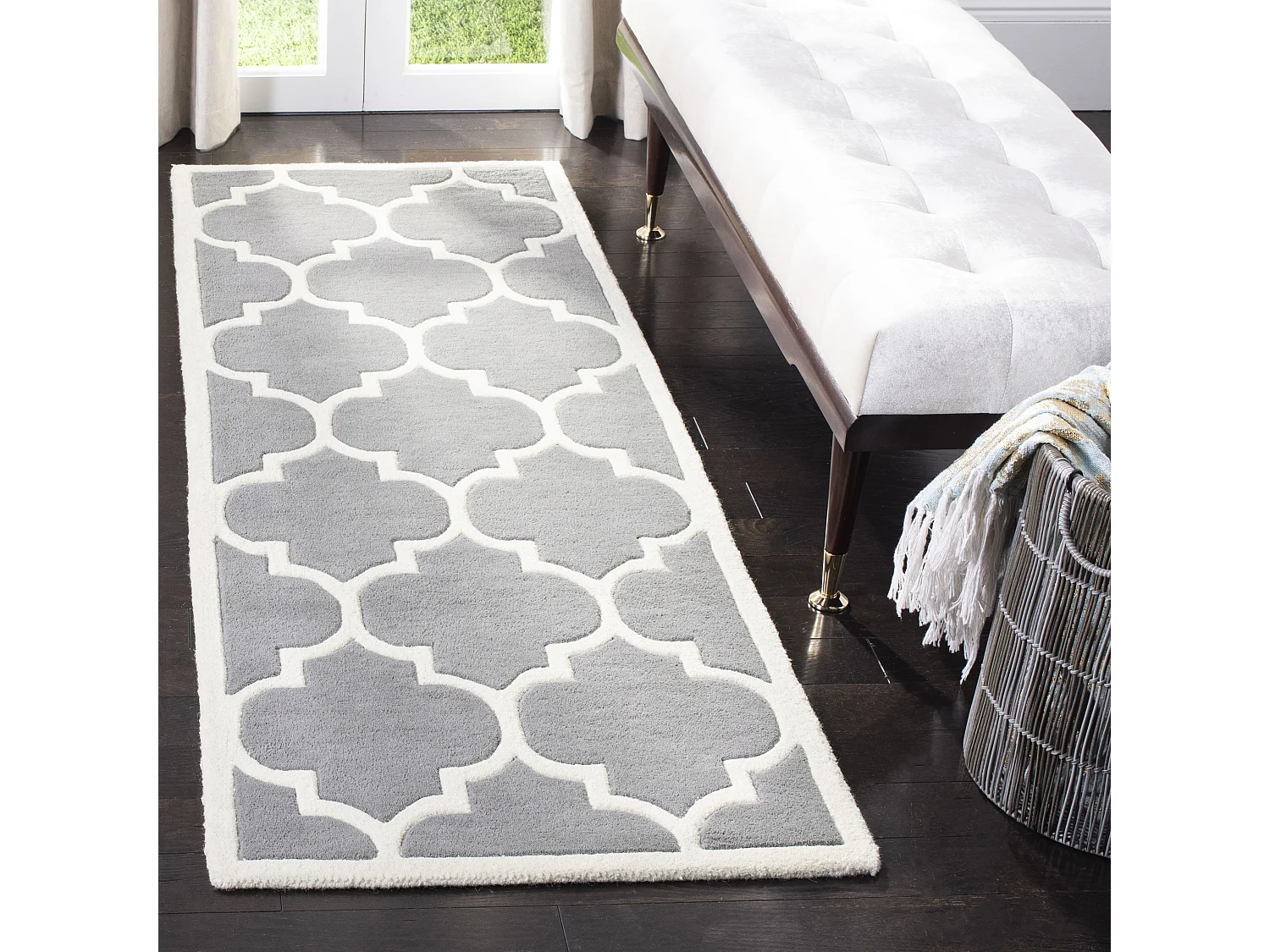 Tapis Gris/Neutre 69 X 213 cm - Morton