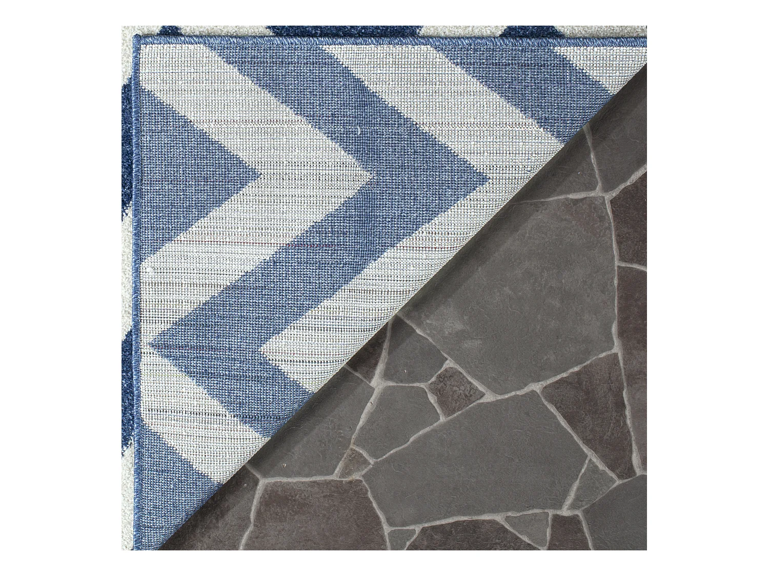 Tapis Bleu Marine/Neutre 122 X 183 cm - La Victoria