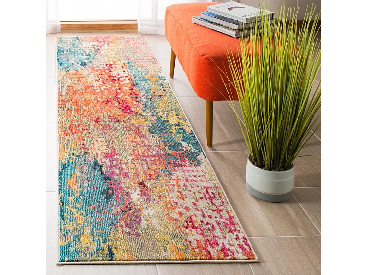 Tapis Neutre/Multicolore 61 X 91 cm - Hailey