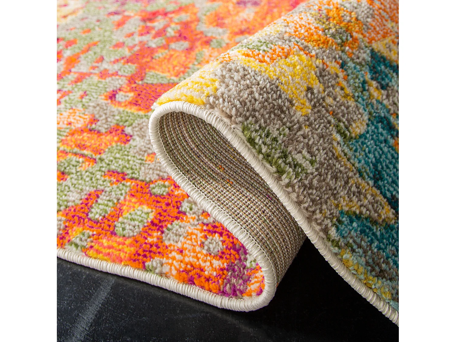 Tapis Neutre/Multicolore 61 X 91 cm - Hailey