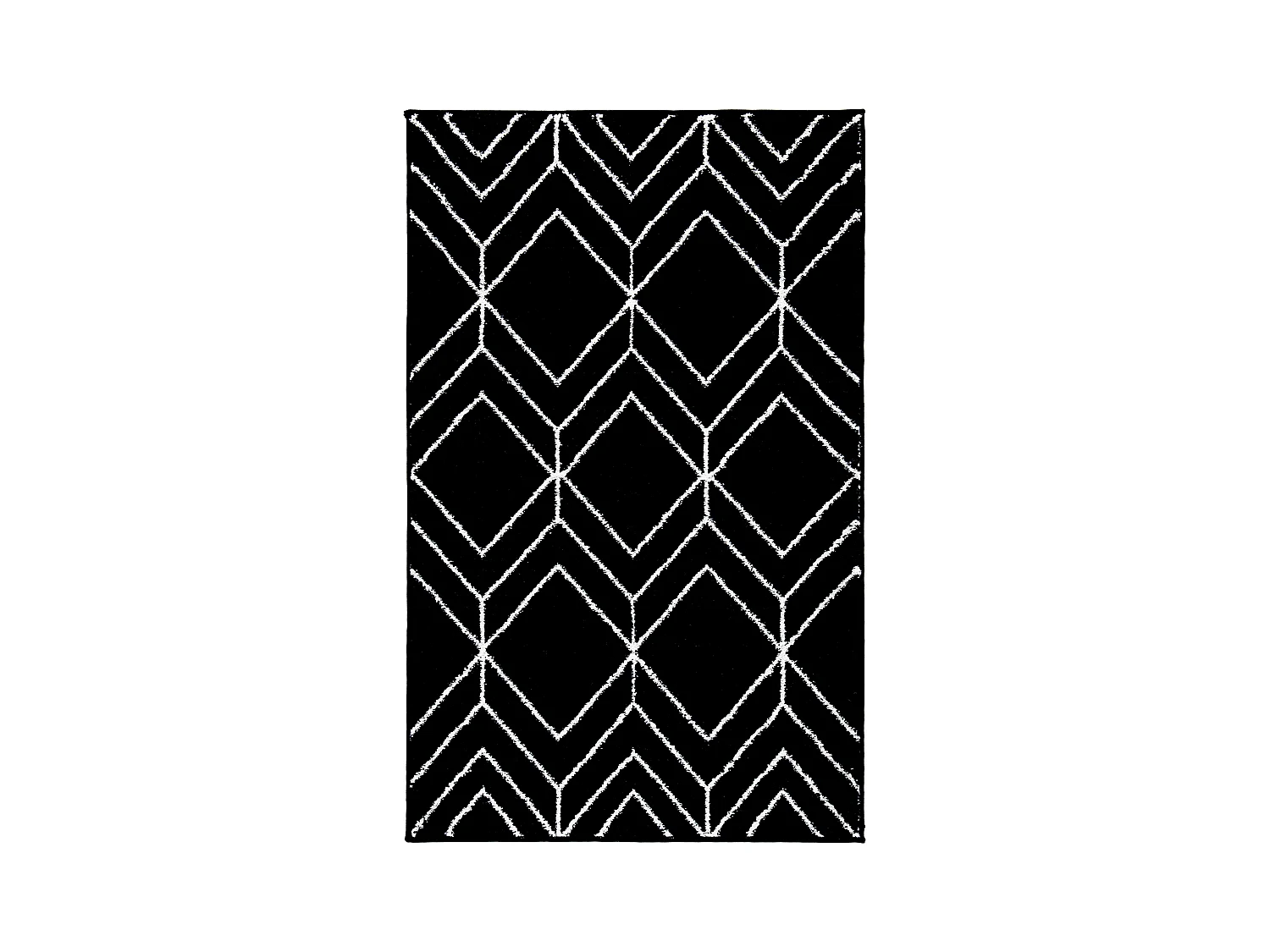 Tapis Noir/Neutre 91 X 152 cm - Mia