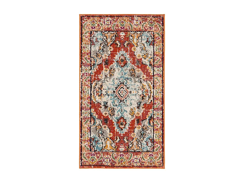 Tapis Orange/Bleu clair 61 X 91 cm - Milà