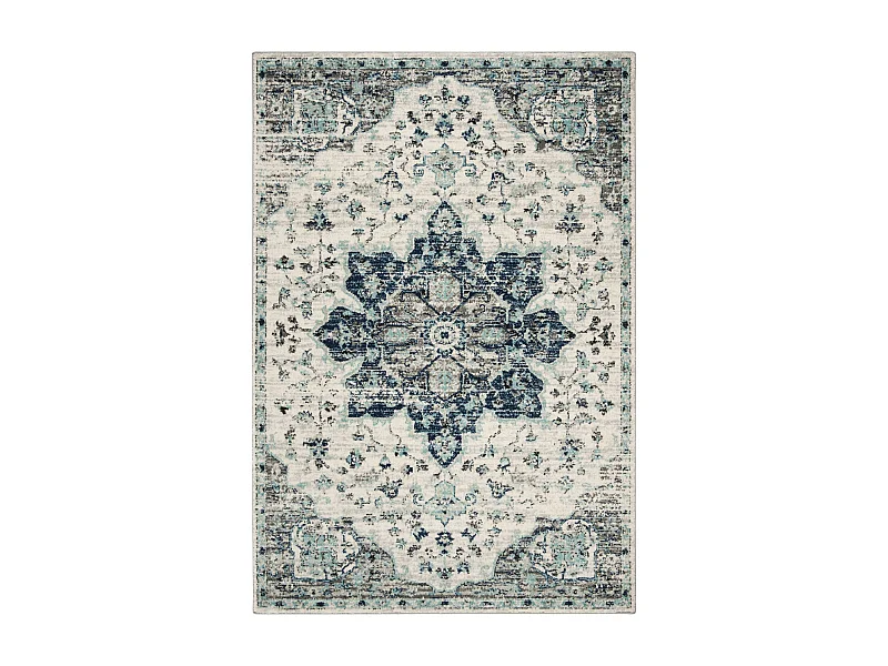 Tapis Neutre/Bleu Marine 183 X 274 cm - Lyanna