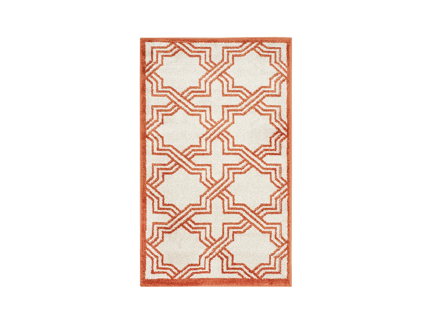 Tapis Neutre/Orange 76 X 122 cm - Casey