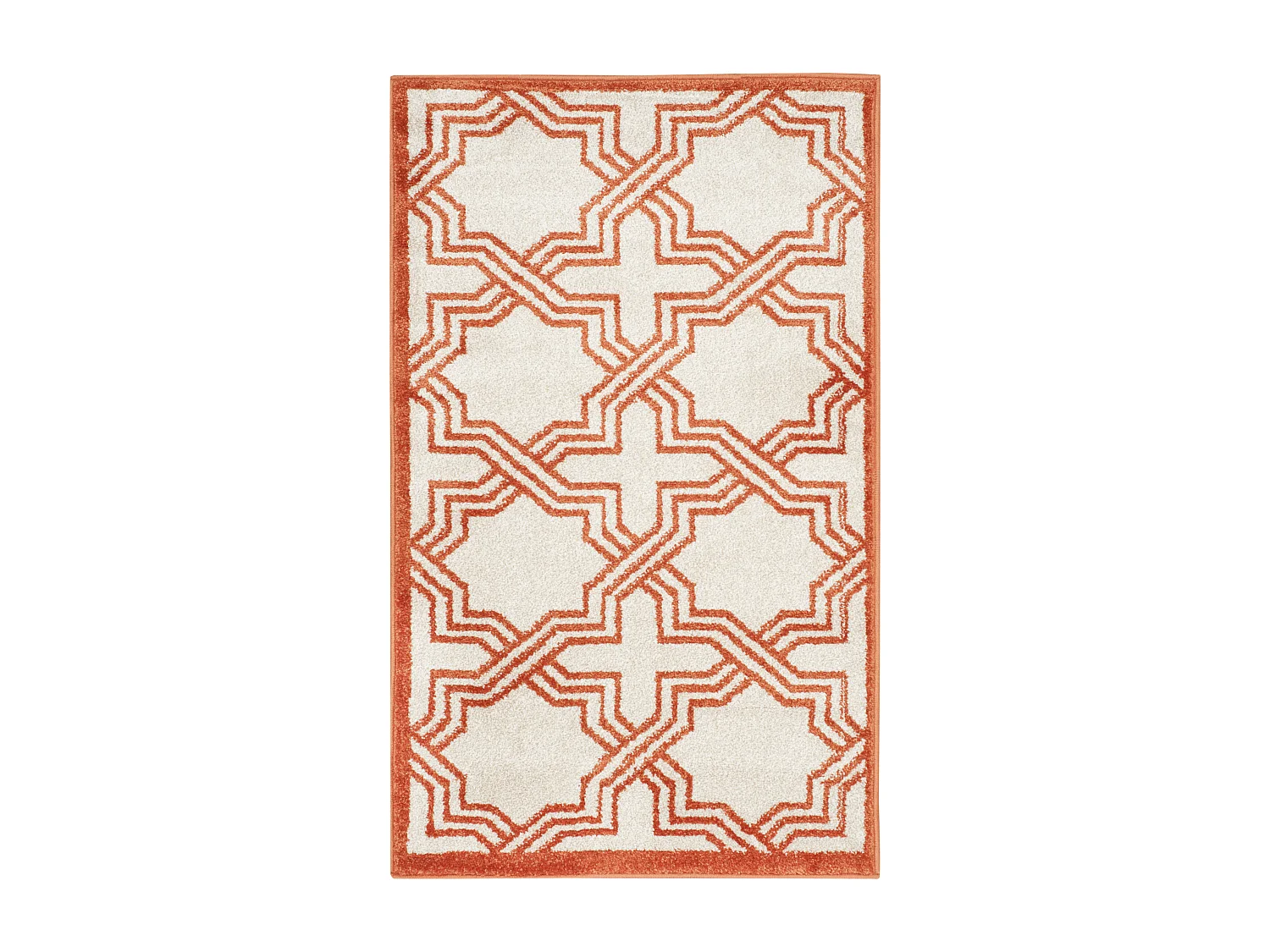 Tapis Neutre/Orange 76 X 122 cm - Casey