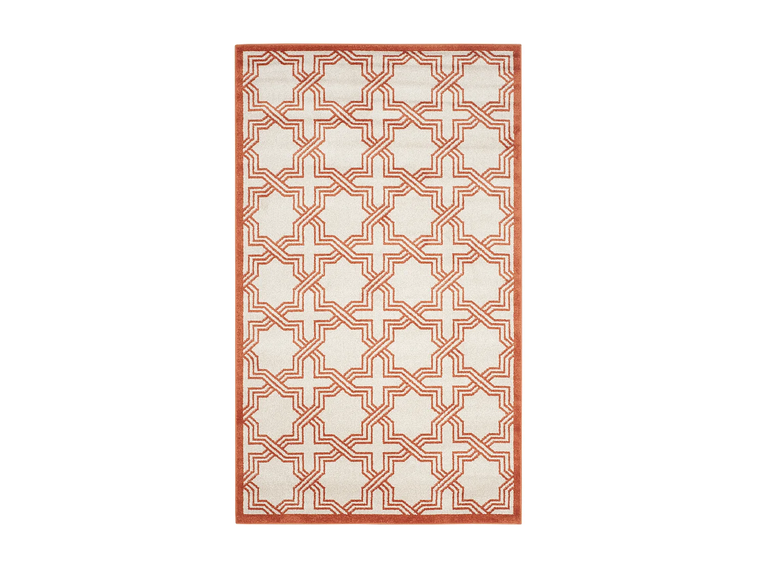 Tapis Neutre/Orange 122 X 183 cm - Casey
