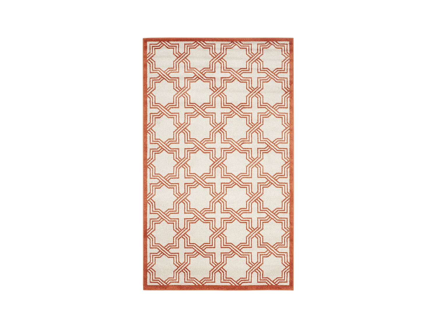 Tapis Neutre/Orange 122 X 183 cm - Casey